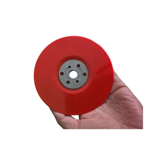 125mm Red Backing Pad for Fibre Sanding Disc 5pack - Image 3
